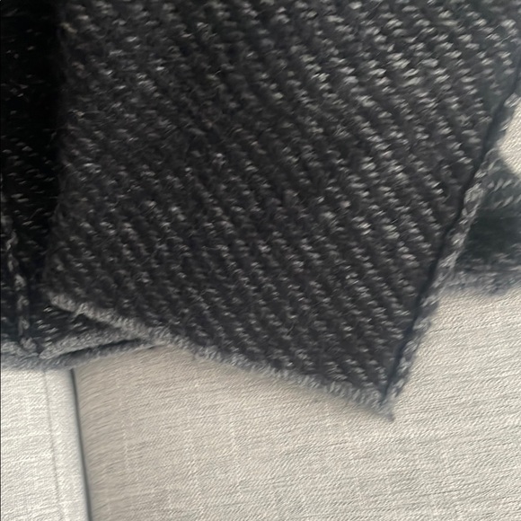 Bennetton Black and Gray Wool/Mohair Blend Coat - Picture 4 of 9